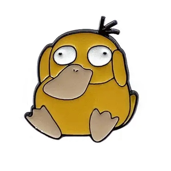 XL Psyduck Enamel Pin Pokemon Cartoon TV Fan Gift Funny Psychic Duck Badge - Picture 3 of 7